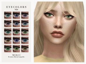 Sims 4 — Eyecolors N26 by -Merci- — Eyecolors for both genders and all ages. Face Paint category. Have Fun!
