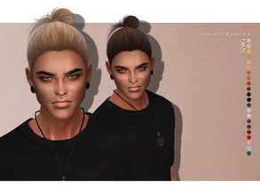 Sims 4 — Nightcrawler-Dante (HAIR) by Nightcrawler_Sims — NEW HAIR MESH T/E Smooth bone assignment All lods 22colors