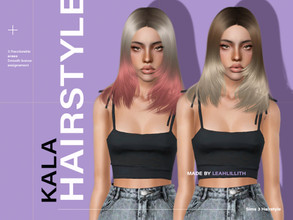Sims 3 — LeahLillith Kala Hairstyle by Leah_Lillith — Kala Hairstyle All LODs Smooth bones Custom CAS thumbnail hope you