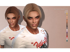 Sims 4 — Nightcrawler-Nick (HAIR) by Nightcrawler_Sims — NEW HAIR MESH T/E Smooth bone assignment All lods 22colors Works