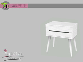 Sims 3 — Allie Bedroom - Nightstand by NynaeveDesign — Allie Bedroom - Nightstand Located in: Surfaces - End Tables