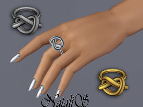 Sims 3 — NataliS TS3 Single knot ring by Natalis — Single knot ring for the left hand. FT-FE