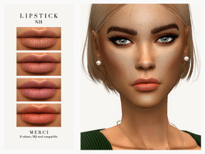 Sims 4 — Lipstick N31 by -Merci- — Lipstick is for both sexes from teen to elder. Have Fun!