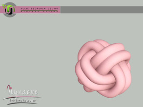 Sims 3 — Allie Bedroom - Knot Pillow by NynaeveDesign — Allie Bedroom - Knot Pillow Located in: Decor - Miscellaneous