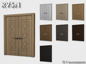 Sims 4 — A-door-able Double Door - Style D2MW - Recolor by RAVASHEEN — This double door is simply a-door-able. It