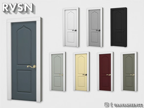 Sims 4 — A-door-able Single Door - Style S1CC - Recolor by RAVASHEEN — This single door is simply a-door-able. It