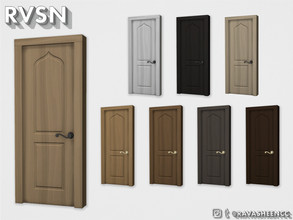 Sims 4 — A-door-able Single Door - Style S1CW - Recolor by RAVASHEEN — This single door is simply a-door-able. It