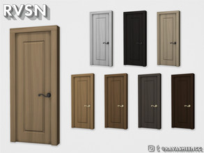 Sims 4 — A-door-able Single Door - Style S1SW - Recolor by RAVASHEEN — NOTE: This item is a recolor of the 'A-door-able