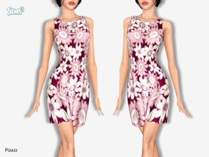 Sims 3 — Adult Pattern Dress by pizazz — 3 patterns to choose from. Base Game Only You may use any of my creations on