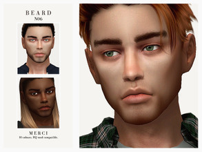 Sims 4 — Beard N06 by -Merci- — Beard for to the teen from elder males. Have Fun!