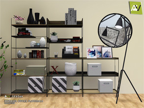 Sims 3 — Myrasol Office Materials by ArtVitalex — - Myrasol Office Materials - ArtVitalex@TSR, Nov 2019 - All objects are