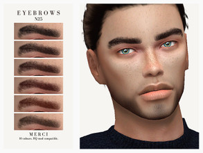 Sims 4 — Eyebrows N25 by -Merci- — Eyebrows for to the teen from elder males. Have Fun!