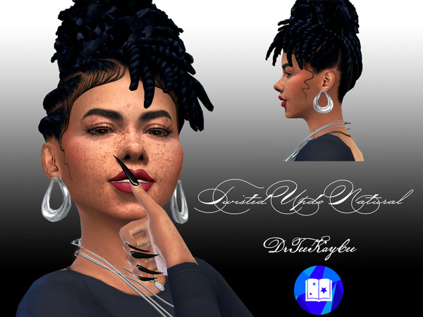 Sims 4 — Twisted Updo Natural - Magic Realm Required by drteekaycee — This sassy updo gives au natural a run for the sims