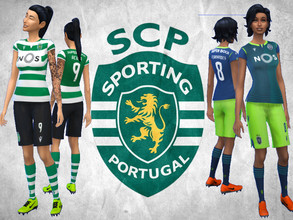 Sims 4 — Sporting CP Female football Kit   finess needed by RJG811 — Sporting CP Female football Kit Jerseys -Bruno