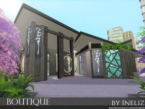 Sims 4 — Boutique by Ineliz — Your sims are looking for new stores to shop at? The Boutique is a perfect combination of