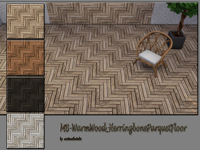 Sims 4 — MB-WarmWood_HerringboneParquetFloor by matomibotaki — MB-WarmWood_HerringboneParquetFloor, decorative wooden