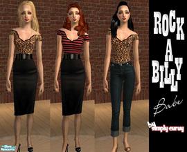 Sims 2 — Rockabilly Babe by SIMplyCurvy — Retro style outfits for your rockabilly Sims. Enjoy, but please do not reupload