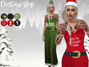Sims 4 — Christmas Dress by Roynaa — in 6 different Variations. CHRISTMAS EDITION YOU DONT NEED A MESH For more visit my