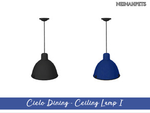 Sims 4 — Cielo Dining - Ceiling Lamp I by neinahpets — An industrial style light v I 2 Colors.