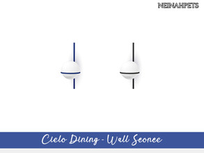 Sims 4 — Cielo Dining - Wall Sconce by neinahpets — Ball light sconce in 2 colors.