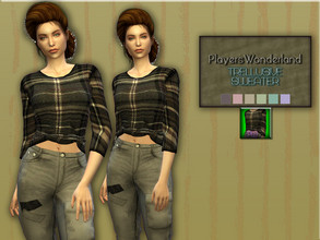 Sims 4 — Trellusive Sweater by PlayersWonderland — 6 Swatches All LOD's Custom thumbnail