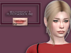 Sims 4 — Mouth Preset 9 by PlayersWonderland — - Custom thumbnail - Non default - 1 preset To find this preset simply