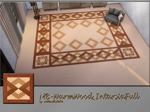 Sims 4 — MB-WarmWood_IntarsiaFull by matomibotaki — MB-WarmWood_IntarsiaFull,elegant intarsia wooden floor, part of the