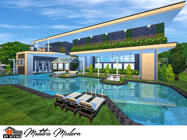 Sims 4 — Mutitra Modern by autaki — Mutitra Modern Luxury modern styles. House for your simmies. Hope you love this