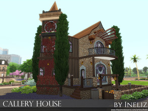 Sims 4 — Callery House by Ineliz — A perfect little home for sims that like to dream big! Lot size: 20 x 20 Type: