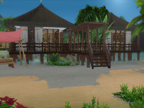 Sims 4 — Kin-Ship Rebuild by vikixc2 — This is a rebuild of the Kin Ship lot in Sulani (Island Living)