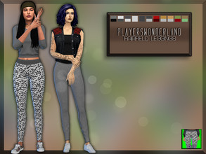 Sims 4 — Fairfield Leggings by PlayersWonderland — New Mesh 11 Swatches All LOD's Custom thumbnail HQ compatible