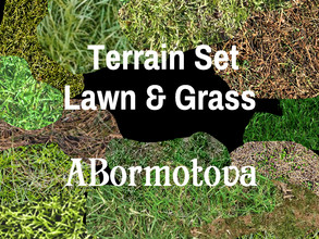 Sims 4 — Terrain Lawn & Grass Set by abormotova2 — Terrain set of nice and not so nice lawns and grasses for Sim