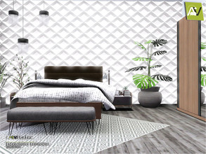 Sims 3 — Escondido Bedroom by ArtVitalex — - Escondido Bedroom - ArtVitalex@TSR, Dec 2019 - All objects are recolorable -
