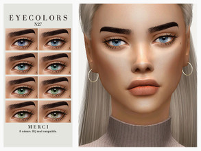 Sims 4 — Eyecolors N27 by -Merci- — Eyecolors for both genders and all ages. Face Paint category. Have Fun! 