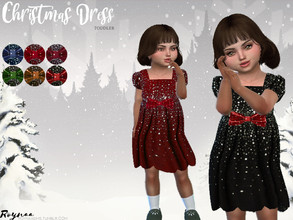 Sims 4 — Christmas Dress Toddler by Roynaa — in 6 different Designs CHRISTMAS EDITION YOU DONT NEED A MESH For more visit