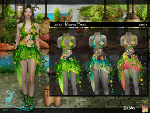 Sims 4 — DSF SET NYMPH AMORE by DanSimsFantasy — The spirits of nature take human form expressing their intensity. This