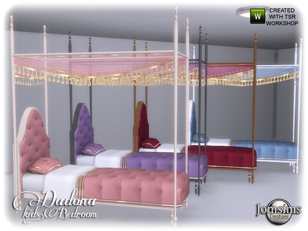 Sims 4 — Dadona kids bed by jomsims — Dadona kids bed
