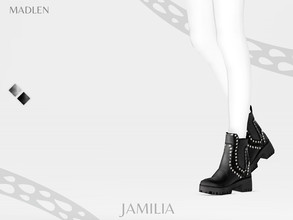 Sims 4 — Madlen Jamilia Boots by MJ95 — Mesh modifying: Not allowed. Recolouring: Allowed (Please add original link in