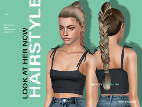 Sims 3 — LeahLillith Look At Her Now Hair by Leah_Lillith — Look At Her Now Hair All LODs Smooth bones Custom CAS