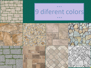 Sims 4 — terrace floor by anaalicialo — Nine new tiles for your terrace or garden. No ned mesh
