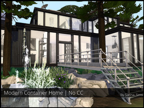 Sims 4 — Modern Container Home - No CC by Sarina_Sims — A modern Container House for a family with Babies. Specials: -