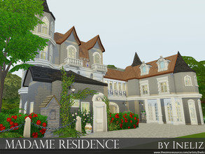 Sims 4 — Madame Residence by Ineliz — Madame Residence is a spacious lot for a family of sims that would like to live