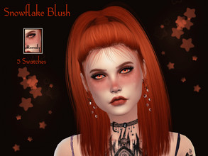 Sims 4 — Snowflake Blush by Reevaly — 5 Swatches. Teen to Elder. For Female. Works with all Skins and Overlays. Base Game