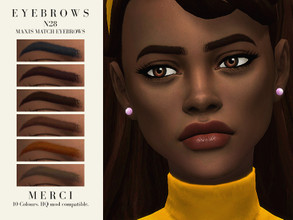 Sims 4 — Merci Eyebrows N28 by -Merci- — Maxis Match Eyebrows for both genders and child to elder. Have Fun!