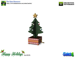Sims 4 — kardofe_Happy Holidays_Music box 2 by kardofe — Music box with Christmas tree, small 