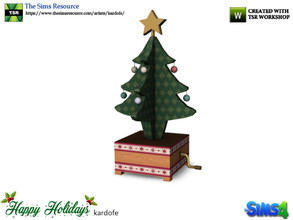 Sims 4 — kardofe_Happy Holidays_Music box by kardofe — Music box with Christmas tree, large 