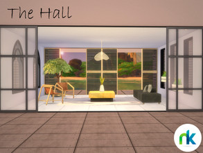 Sims 4 — Nikadema The Hall by nikadema — I imagined a modern house where you could get in and find an opened and modern