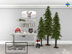 Sims 4 — Cozy Christmas Clutter - PART 1 by Chicklet — This is Part 1 of my Cozy Christmas Clutter Set Tis the Season to