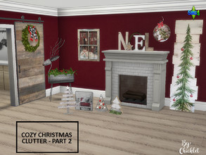 Sims 4 — Cozy Christmas Clutter - PART 2 by Chicklet — This is Part 2 of my Cozy Christmas Clutter Set Tis the Season to
