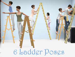 Sims 3 — Climbing The Ladder Poses by jessesue2 — There are many different scenarios in storytelling where a ladder could